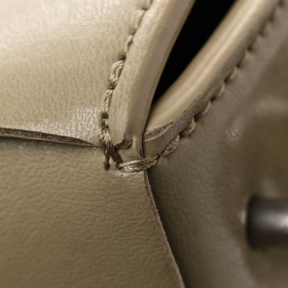 Bottega Veneta Calfskin Maxi Intreccio Cassette With Strap Bag Taupe 16 of 16