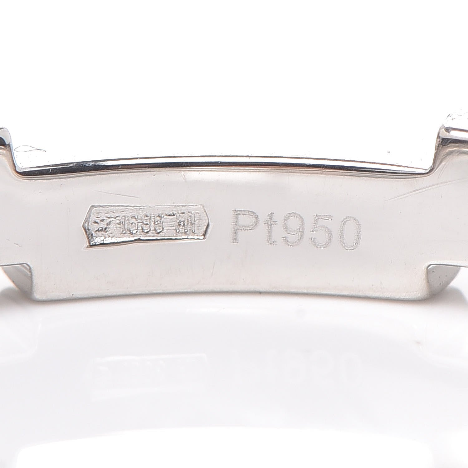 Gucci Platinum Diamond Link To Love Band Ring 50 5.25 4 of 5