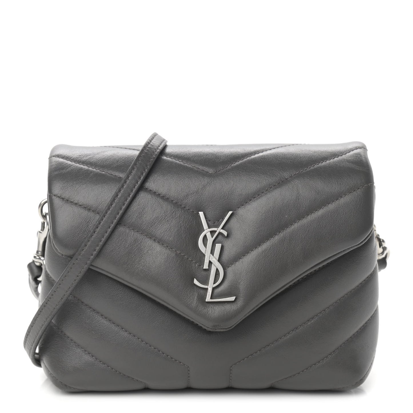 Calfskin Y Quilted Monogram Toy Loulou Crossbody Bag Storm