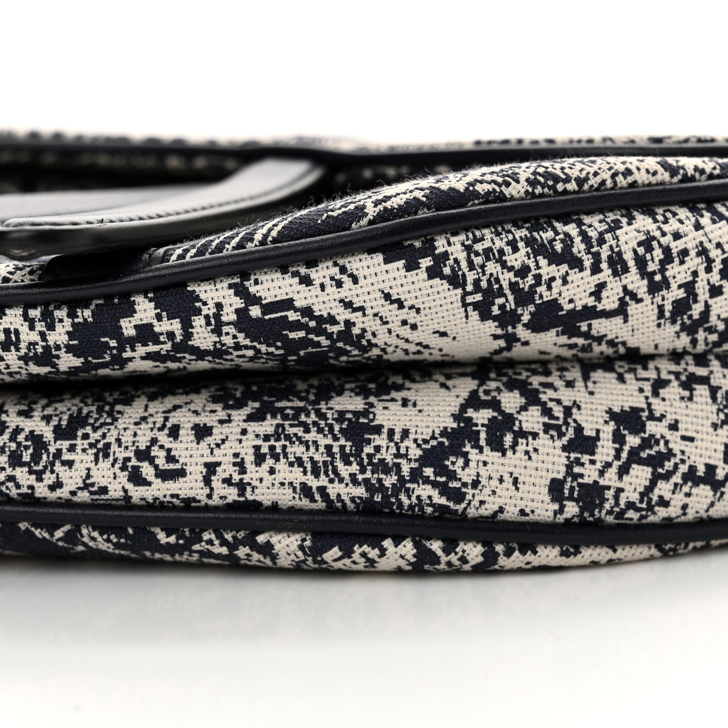 Canvas Embroidered Dioriviera Saddle Bag Blue