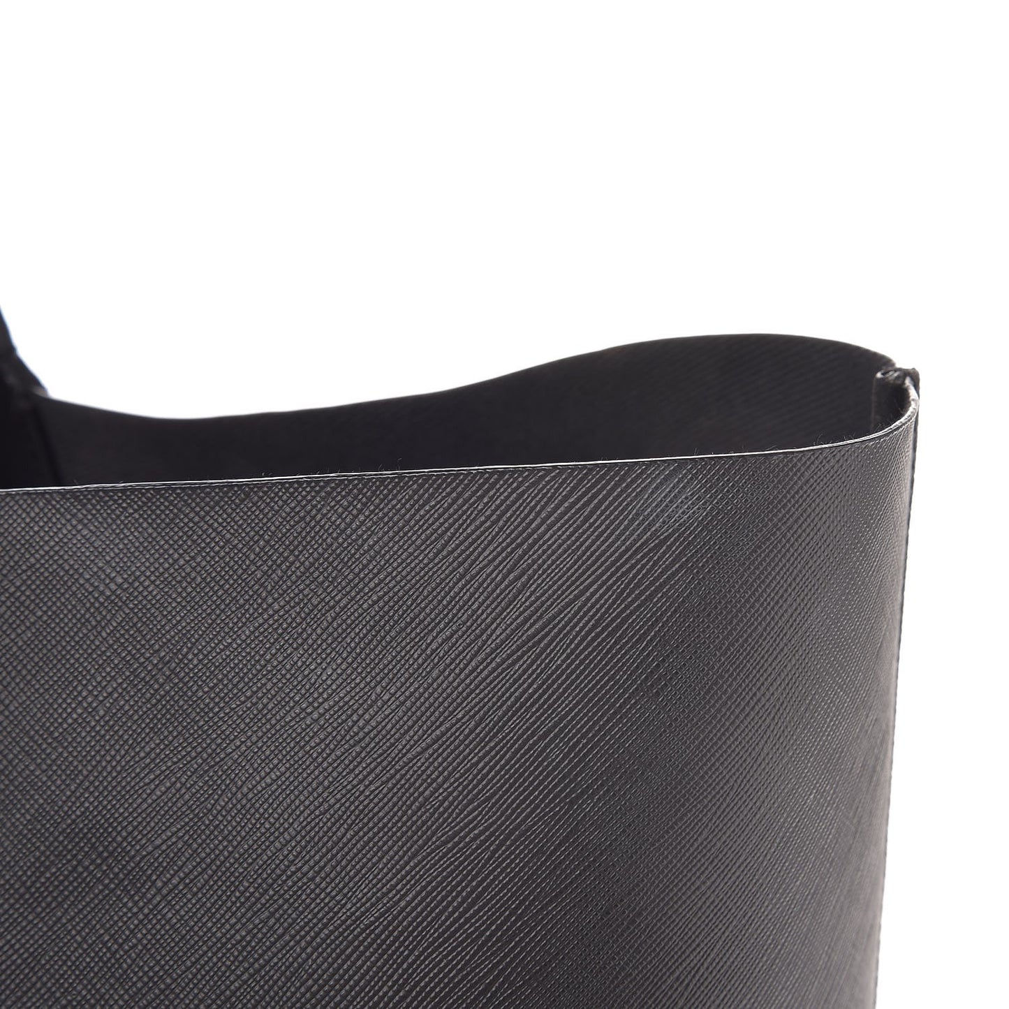 Textured Coated Canvas Bambi Print Large Antigona Tote Black
