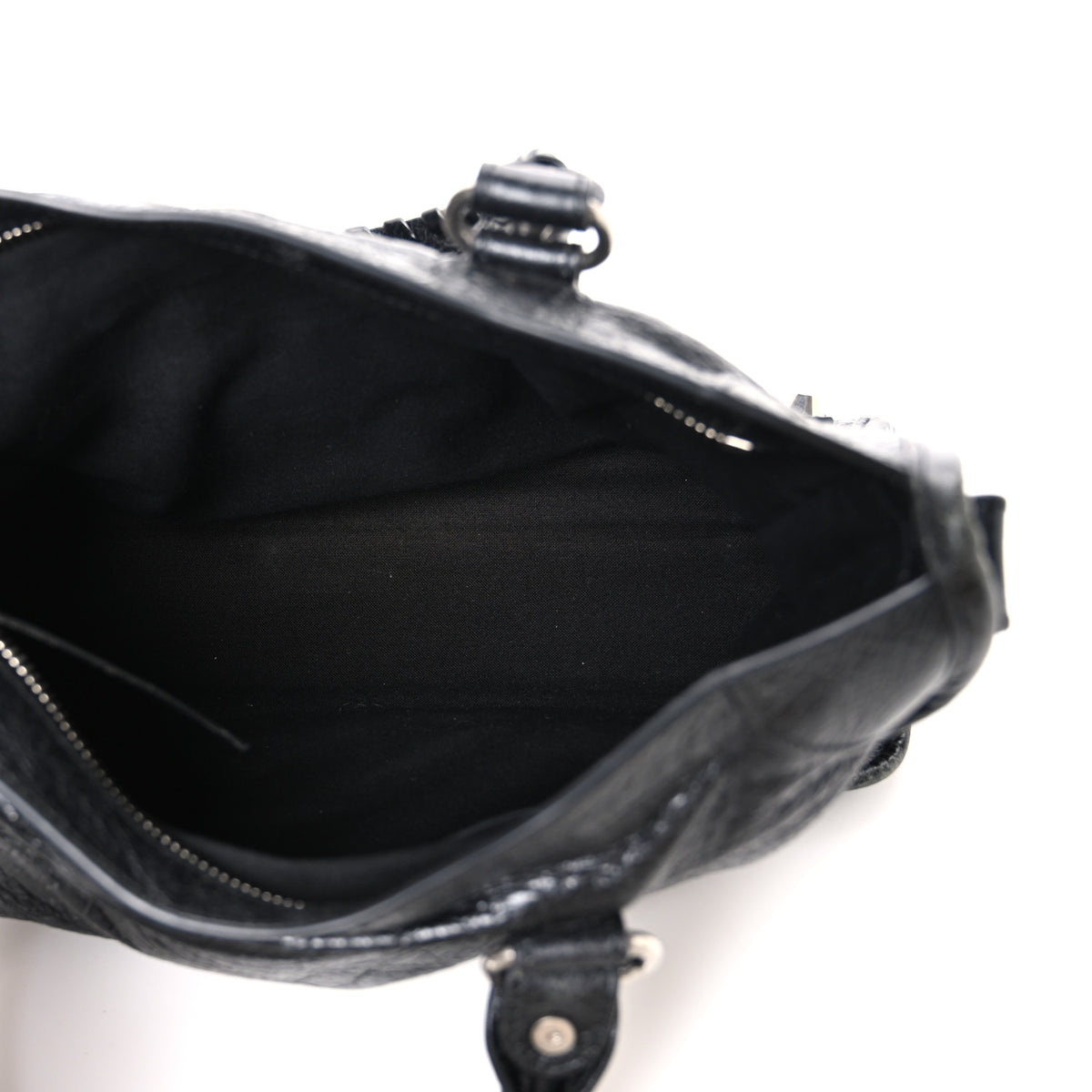 Balenciaga Agneau Arena Silver Hardware Small Le City Black 5 of 10