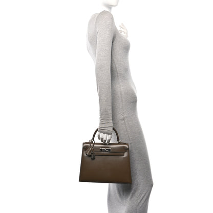 Hermes Box Kelly Sellier 28 Vert Olive 2 of 13