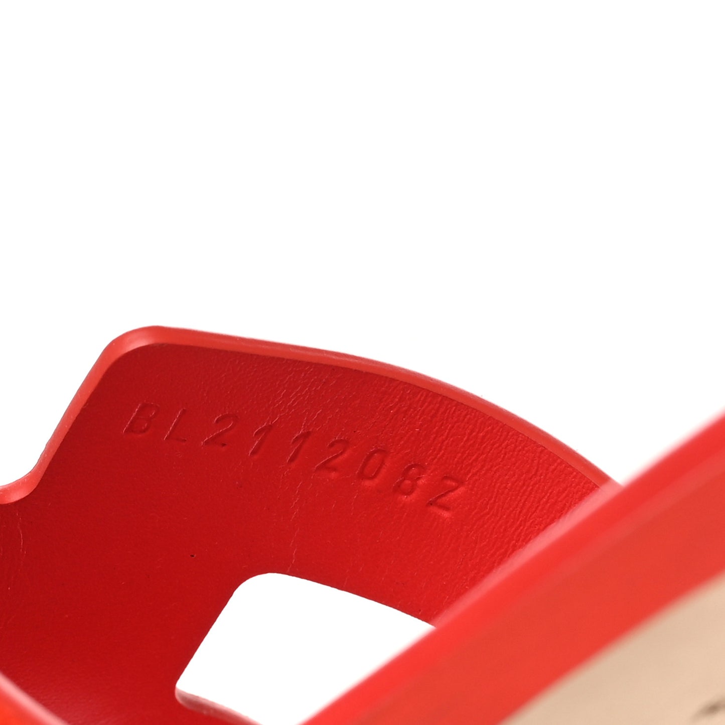 Suede Goatskin Oran Sandals 40.5 Rouge Grenadine