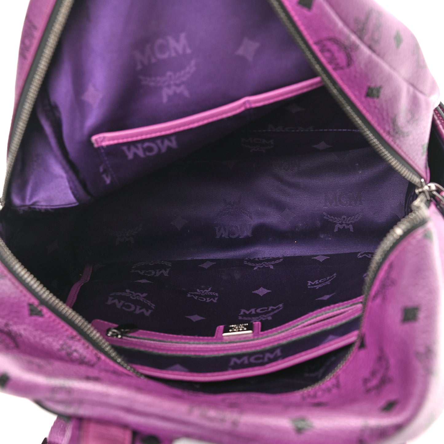 Visetos Studded Medium Backpack Purple
