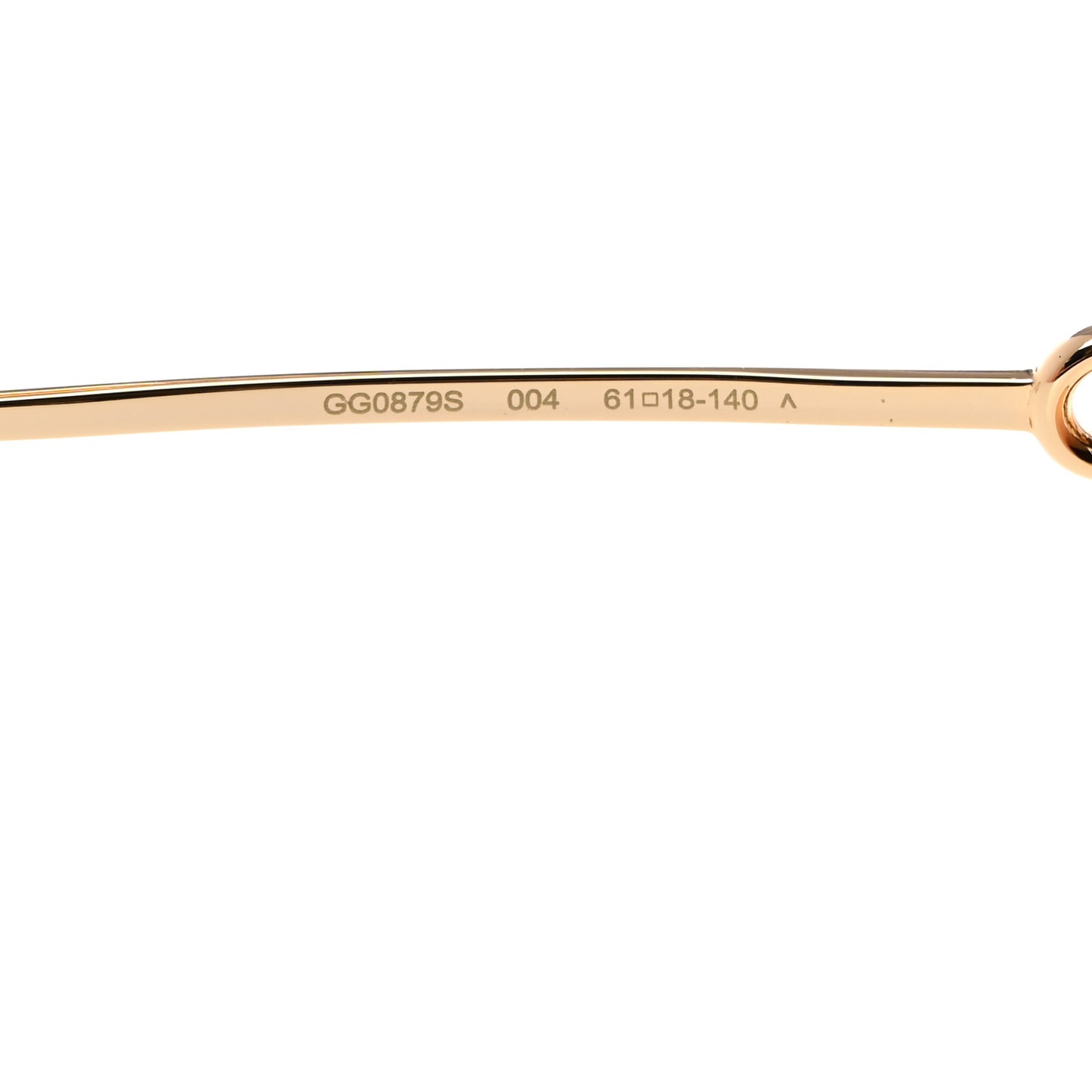 Metal Horsebit Square Sunglasses GG0879S Gold