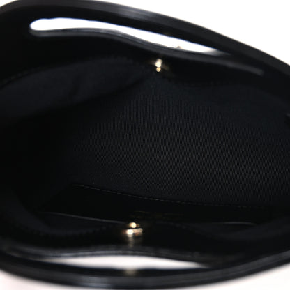 Chanel Shiny Crumpled Calfskin Quilted Nano 31 Shopping Bag Black 5 of 10