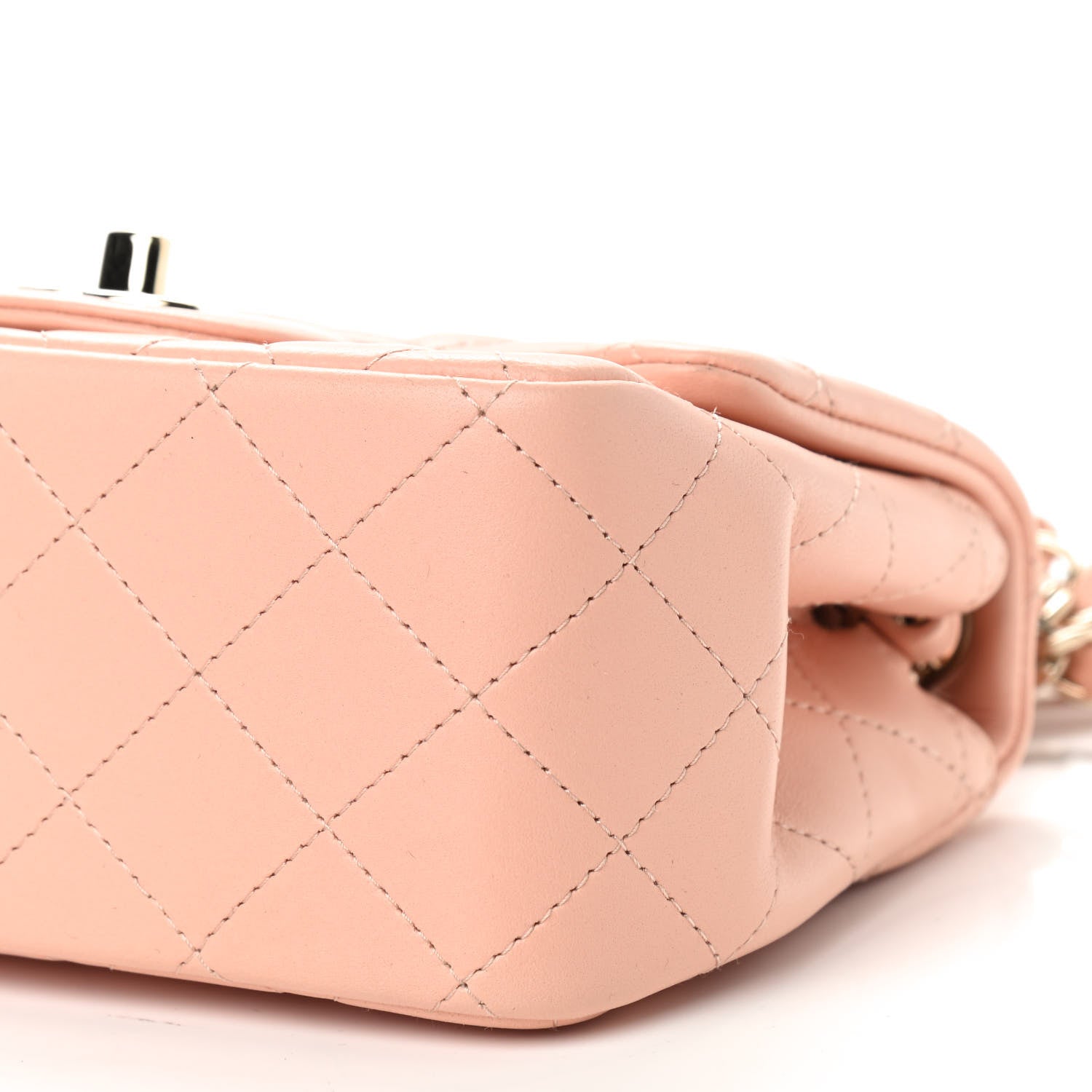 Chanel Lambskin Quilted Mini Square Flap Pink 6 of 8