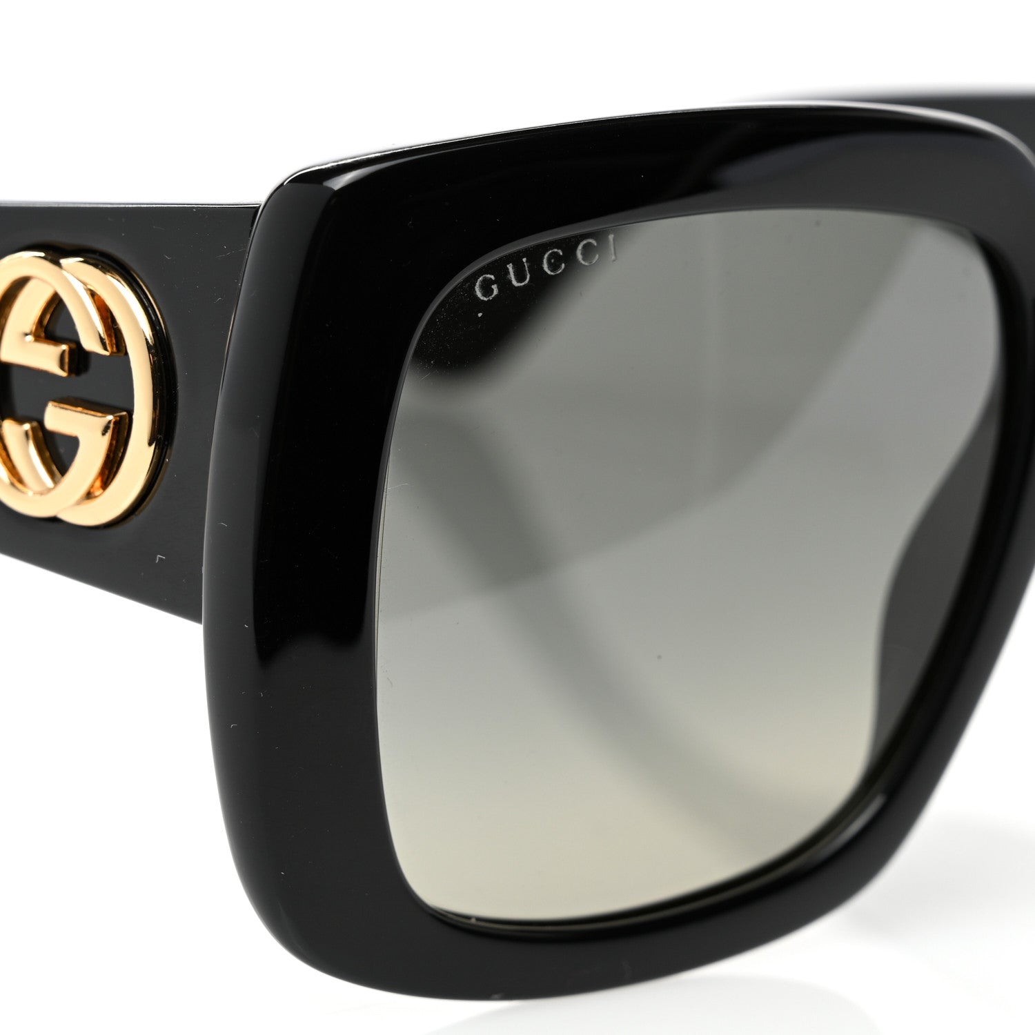 Gucci Acetate Square Frame Sunglasses GG0141S Black 7 of 8