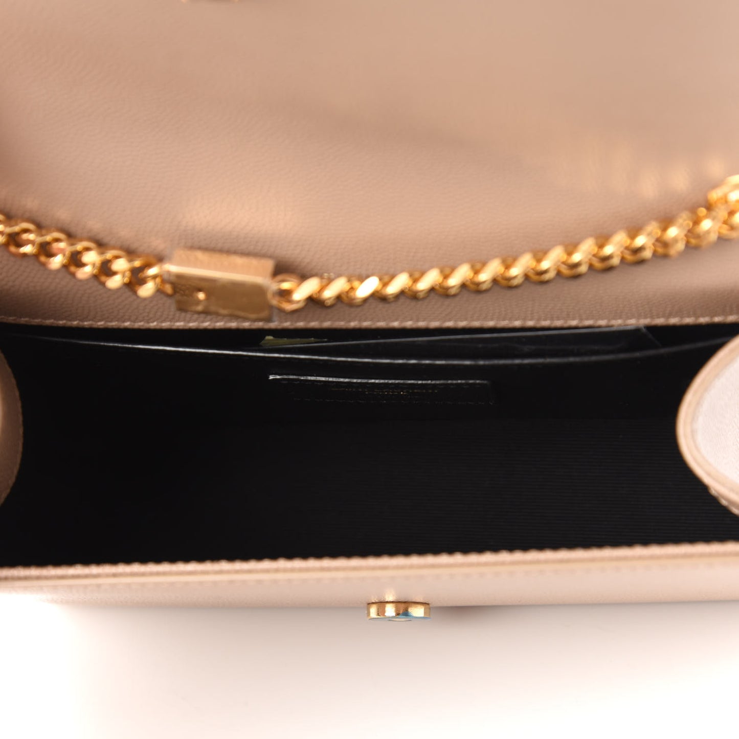 Grain De Poudre Small Monogram Kate Satchel Dark Beige