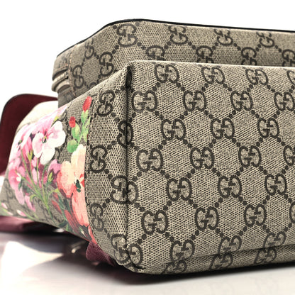 Gucci GG Supreme Monogram Blooms Small Single Buckle Backpack Beige Multicolor Dry Rose 9 of 10