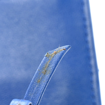 Chanel Patent Quilted Wallet On Chain WOC Dark Blue 15 of 15