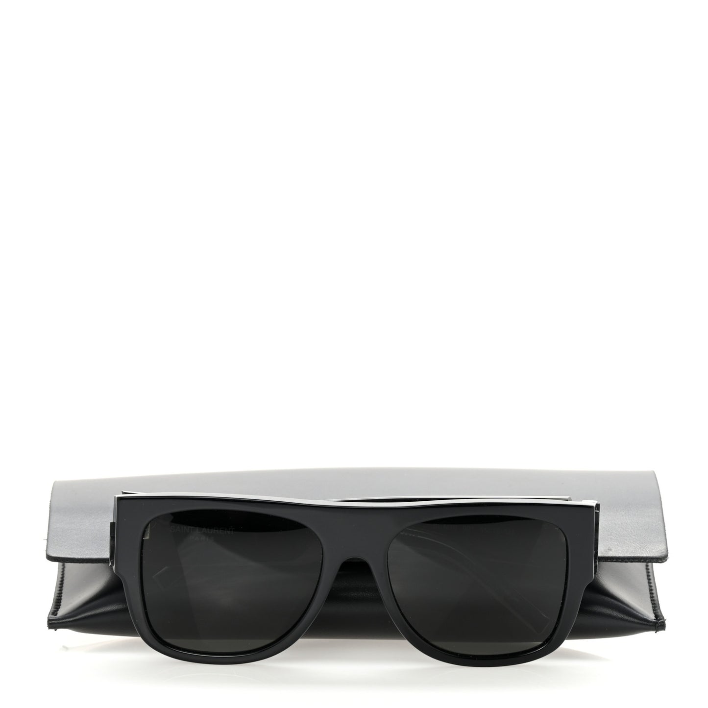 Acetate Square Sunglasses SL M16 Black