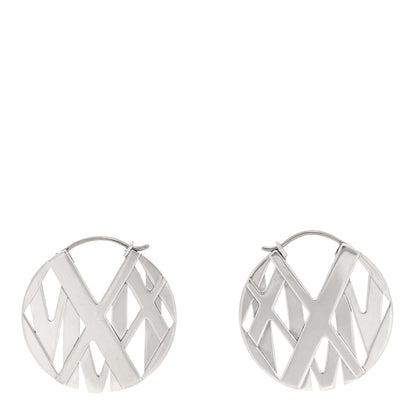 Tiffany Sterling Silver Round Atlas Earrings 1 of 4