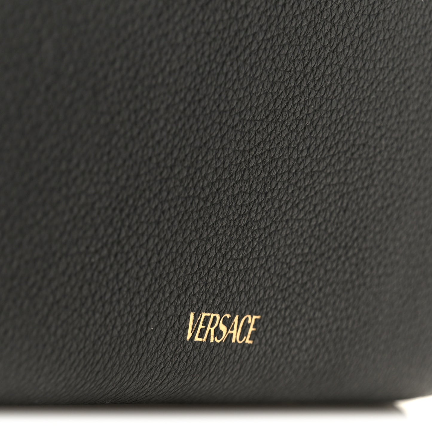 Grained Calfskin Virtus Zip Around Wallet Black