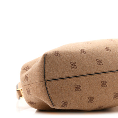 Fendi Flannel Karligraphy Embroidered Medium Fendi First Camel 10 of 11