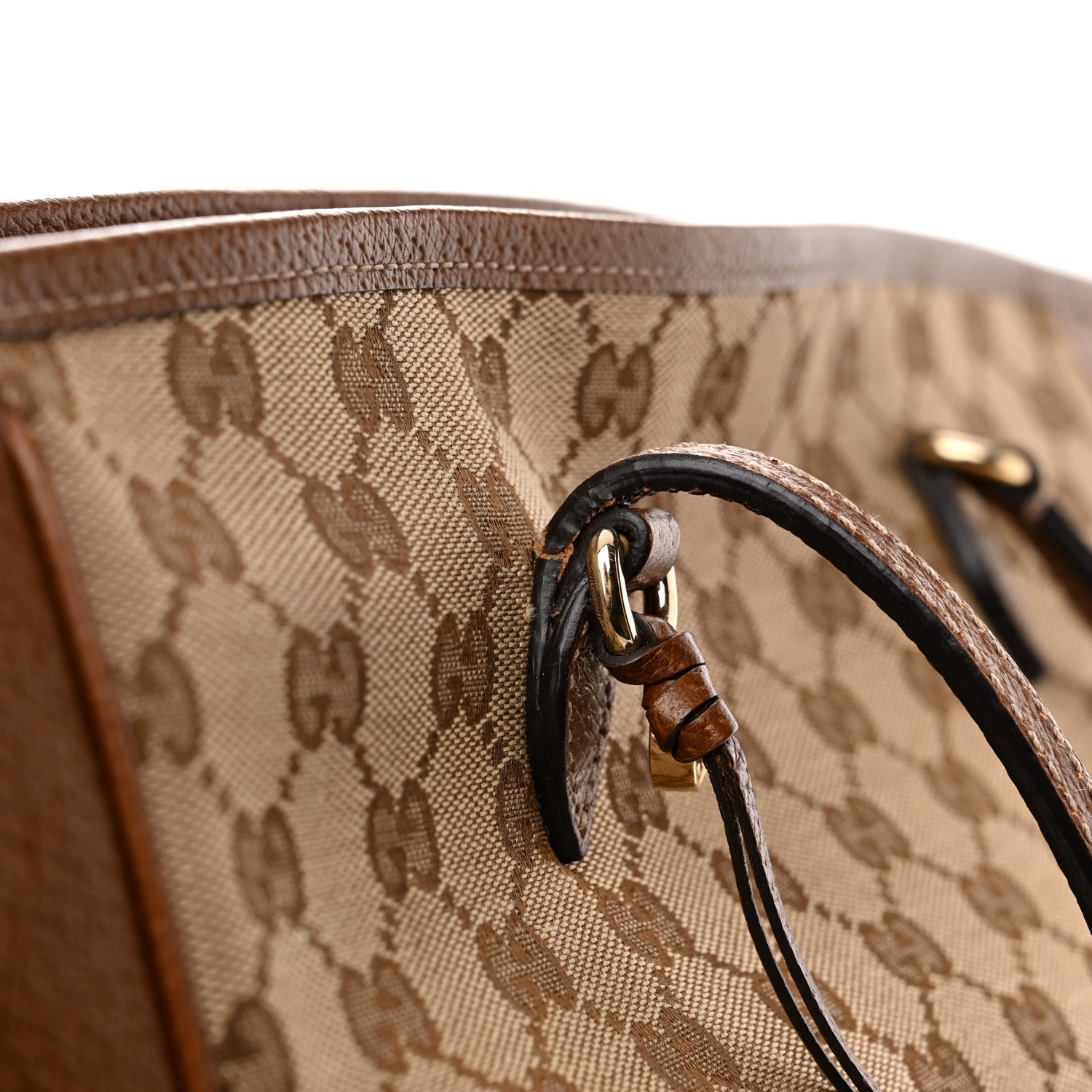 Gucci Monogram Medium Bree Zippered Tote Beige Tabacco 16 of 19