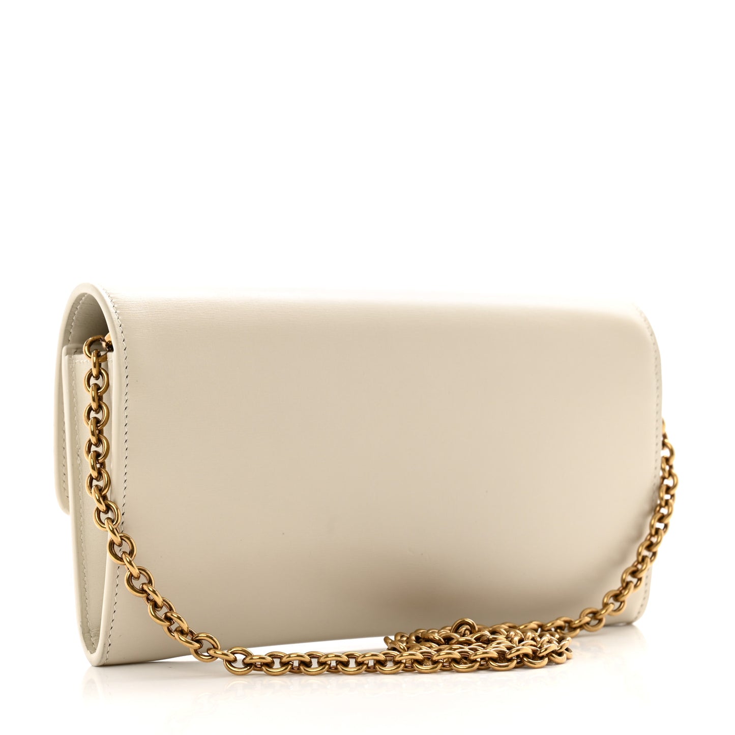 Smooth Calfskin Le Maillon Chain Wallet Crema Soft