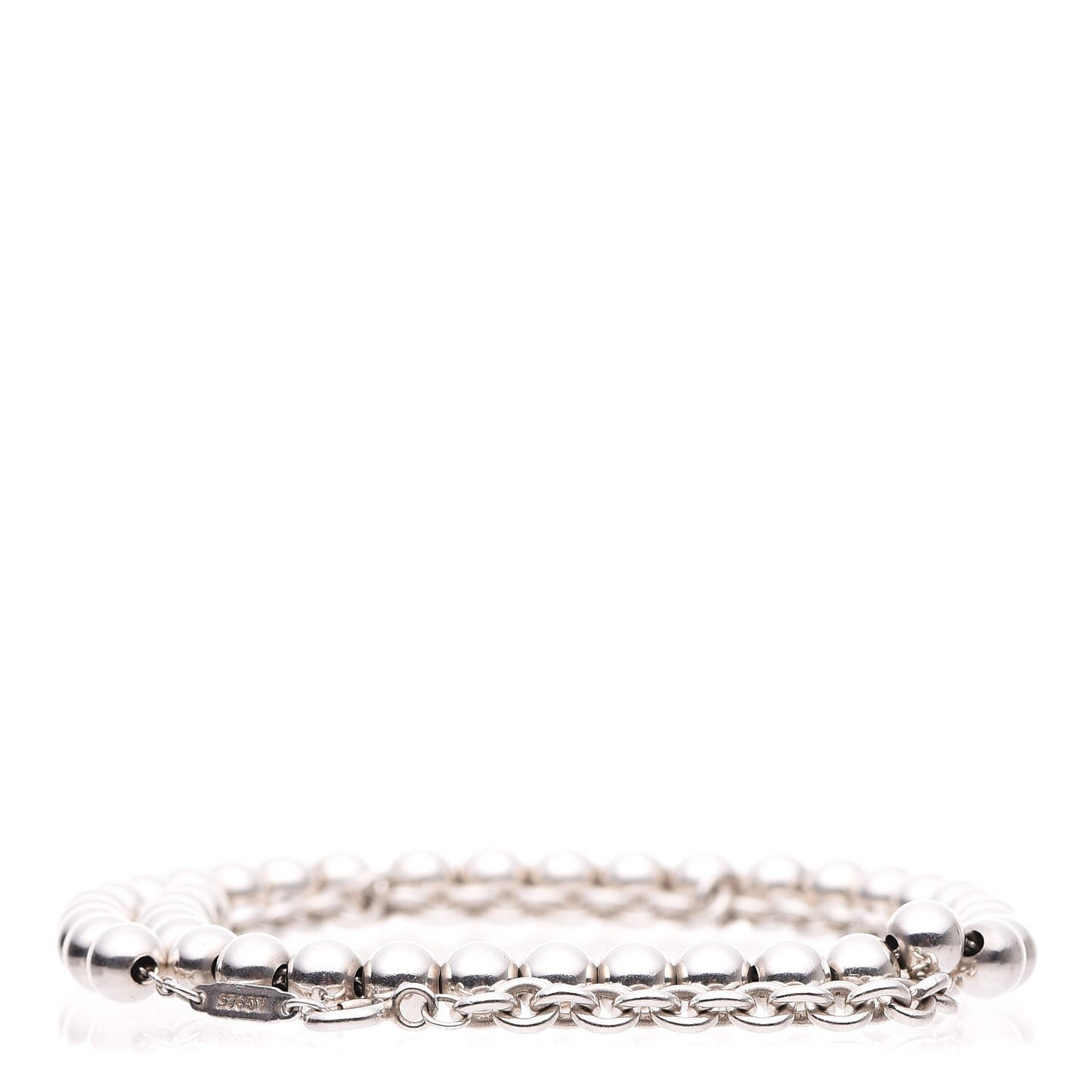 Sterling Silver HardWear Bead Double Wrap Bracelet