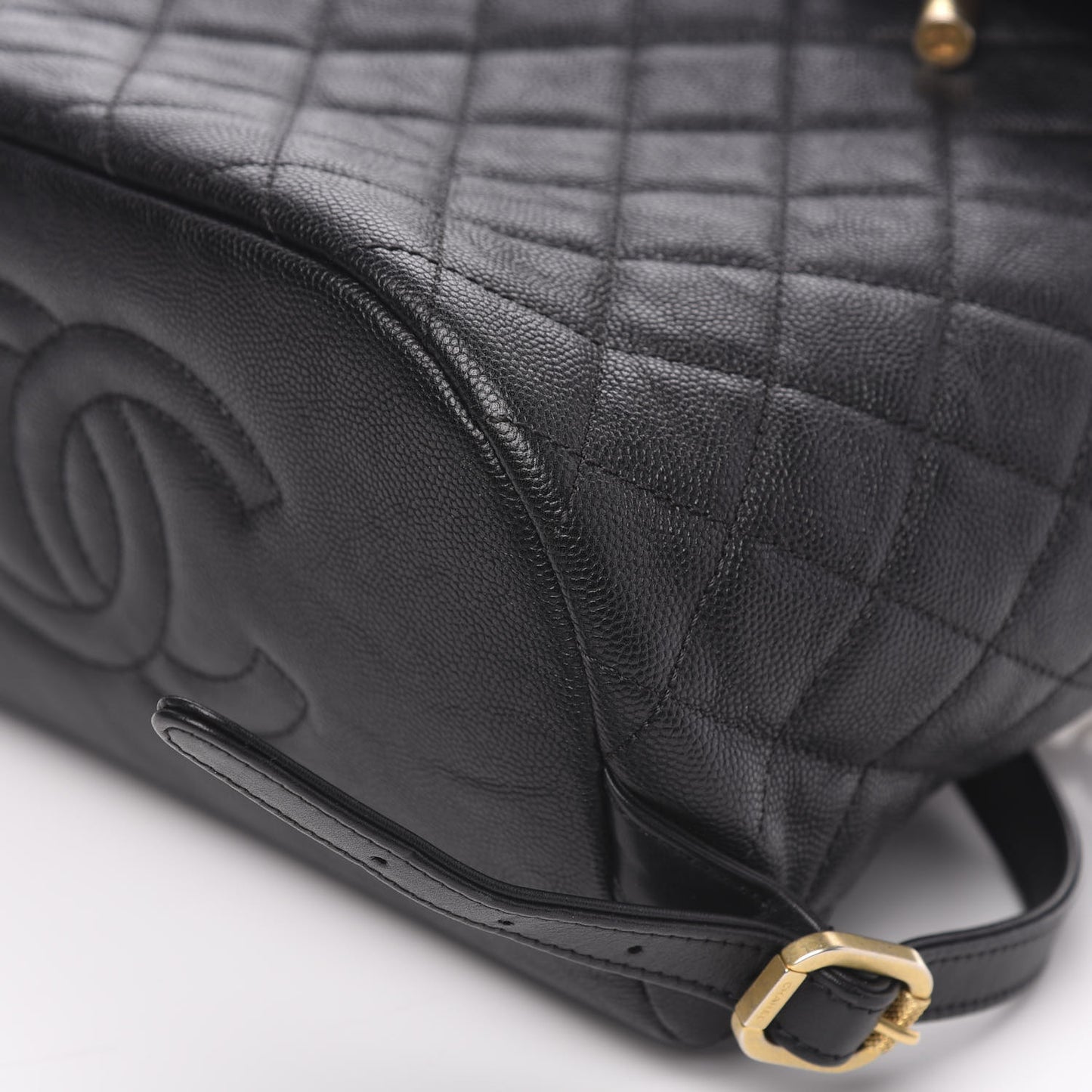 Caviar Quilted Filigree Backpack Black