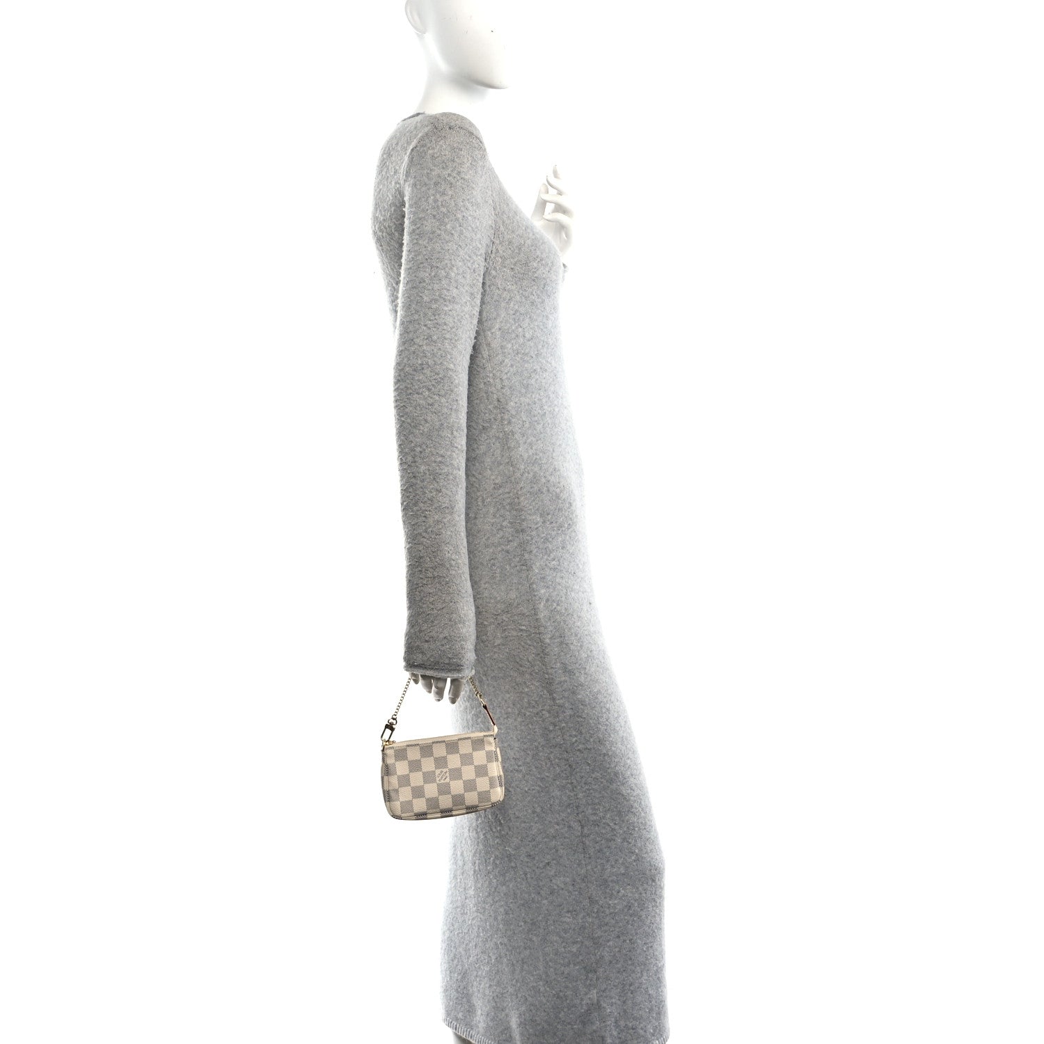 Louis Vuitton Damier Azur Mini Pochette Accessories 2 of 10