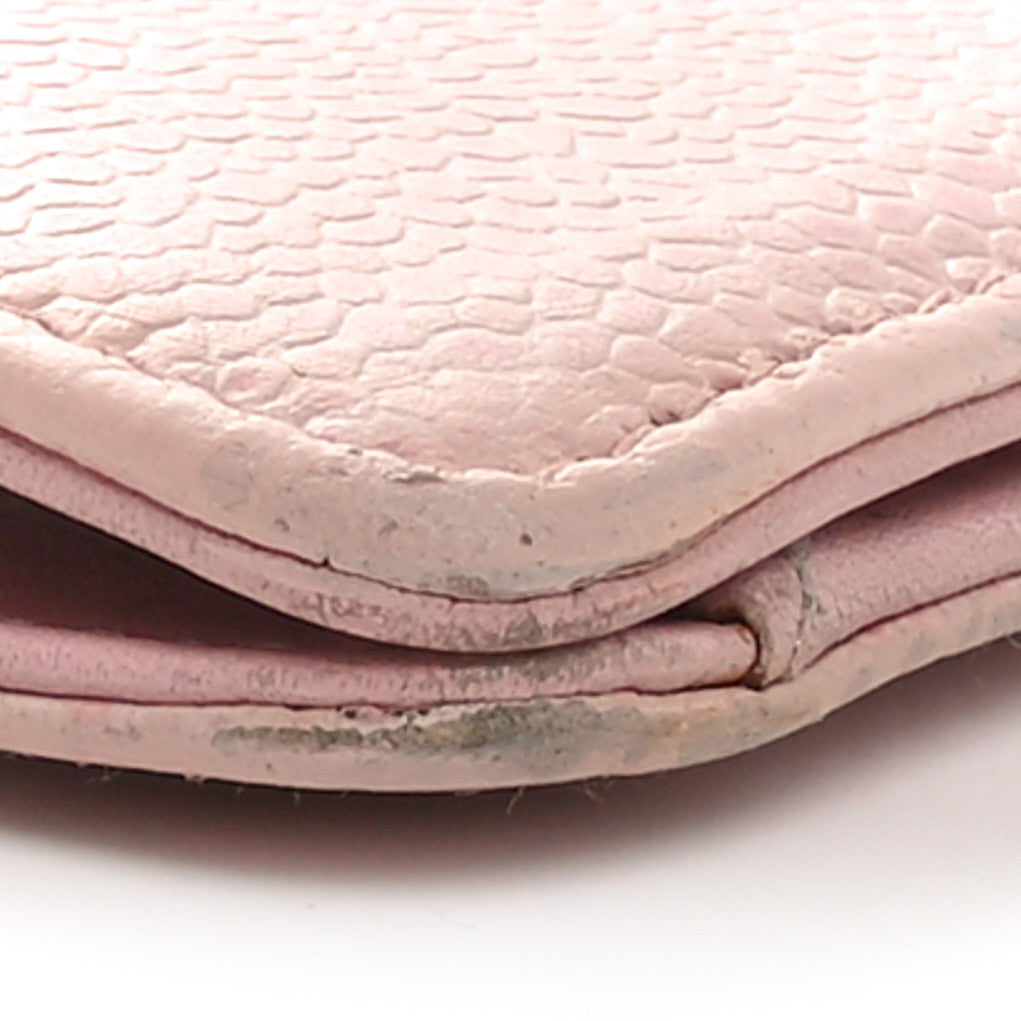 Chanel Caviar Timeless CC Yen Wallet Pink 10 of 11