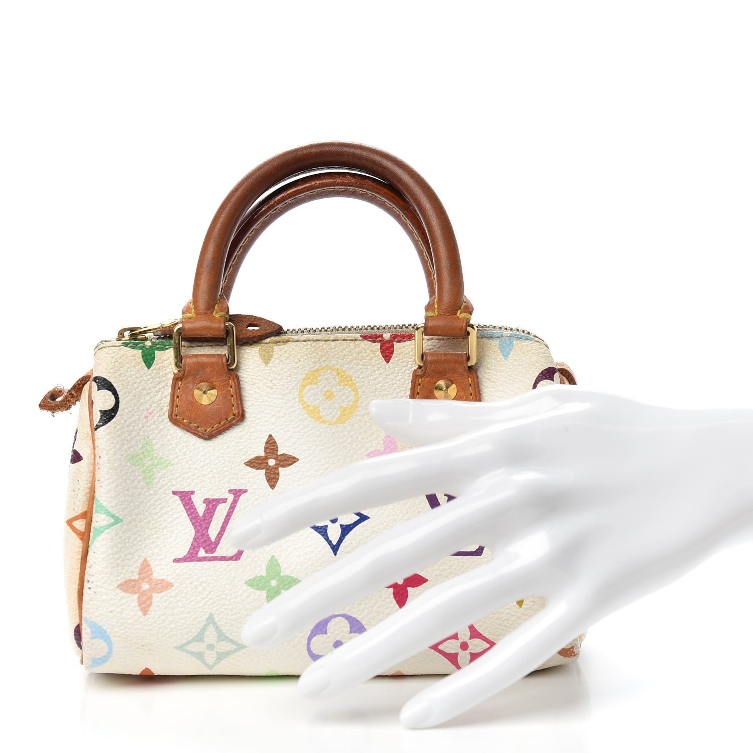 Louis Vuitton Monogram Multicolor Mini Sac HL Speedy White 2 of 6