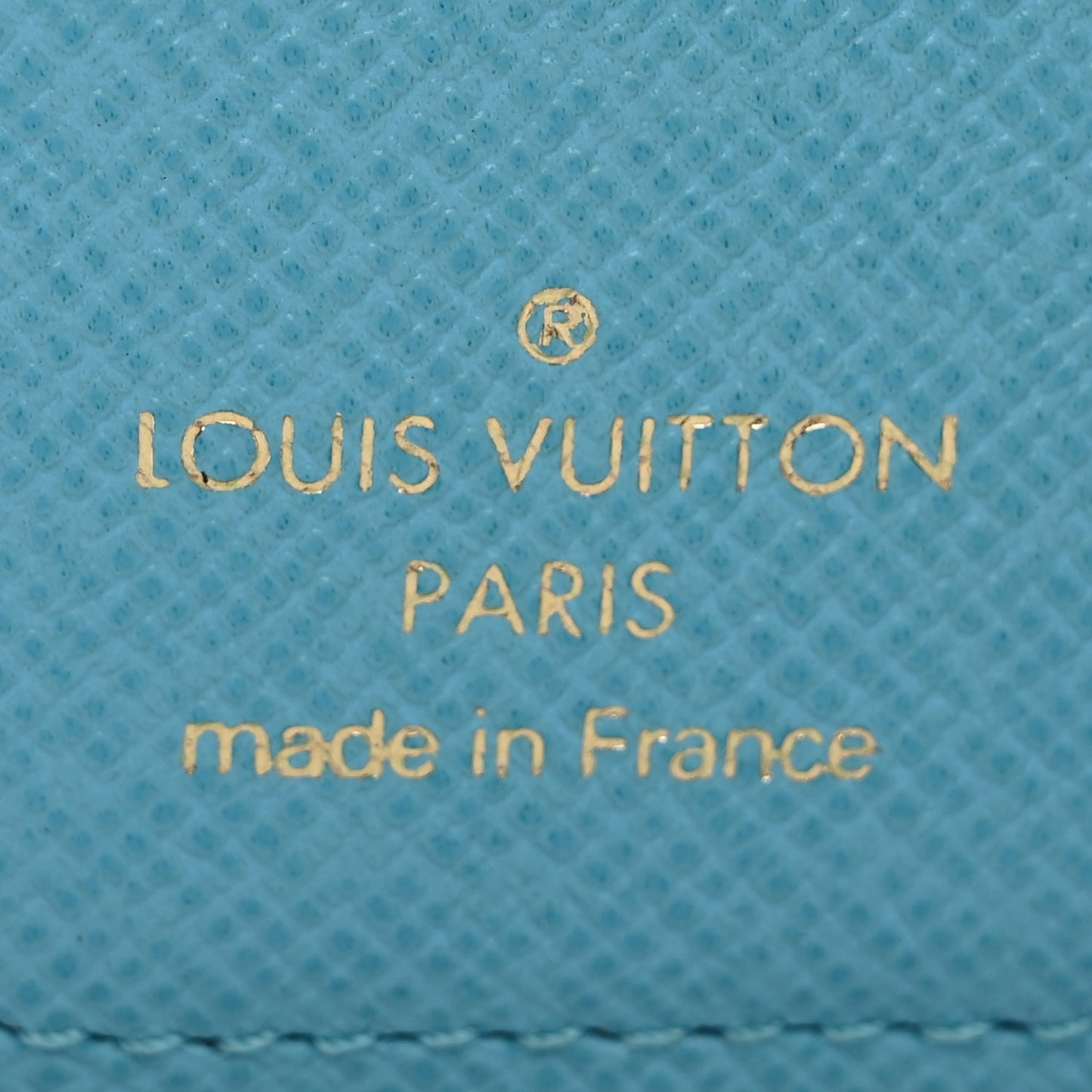 Monogram Groom Compact Zip Wallet Blue