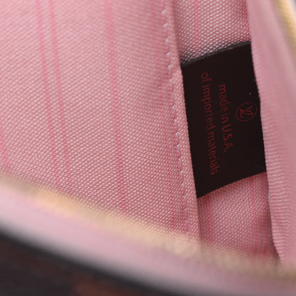 Louis Vuitton Damier Ebene Neverfull MM GM Pochette Rose Ballerine 8 of 19