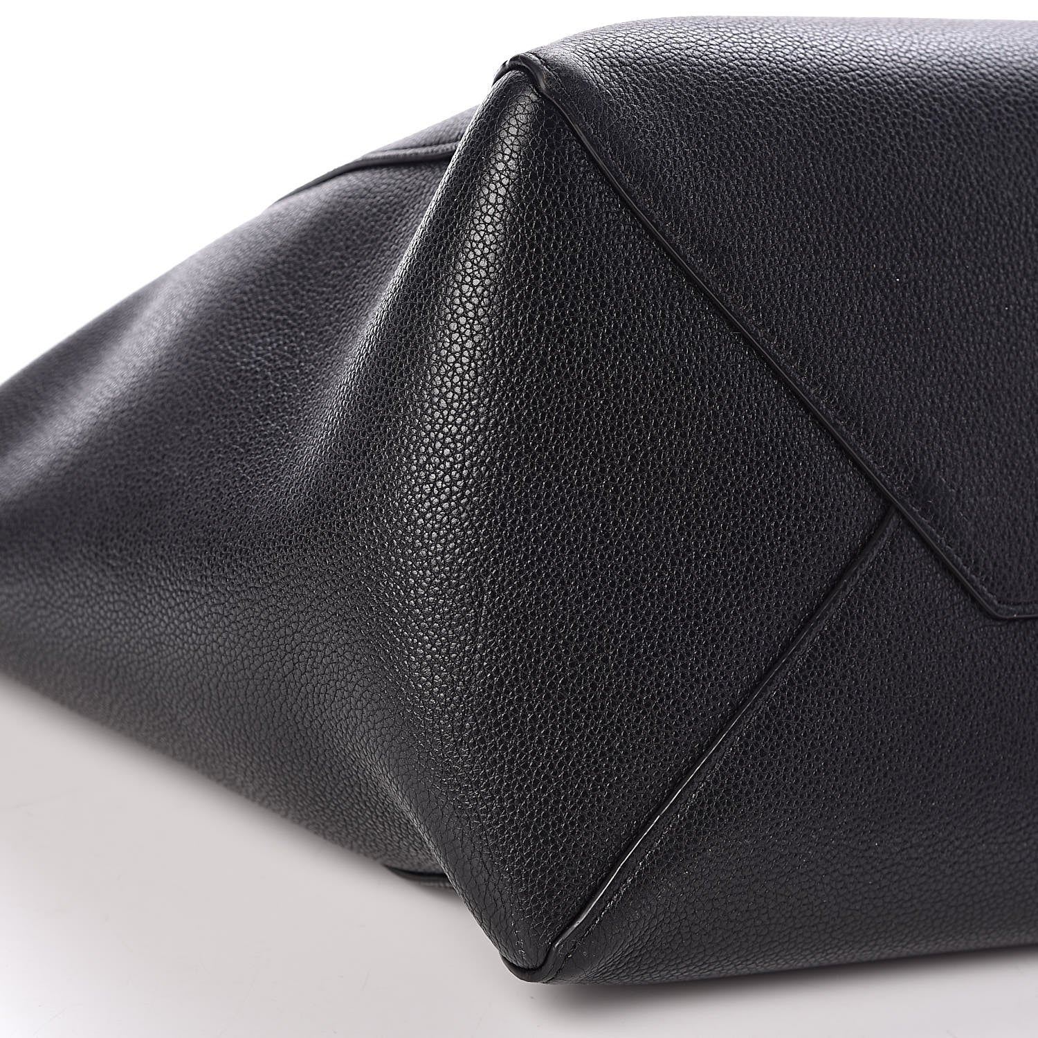 Celine Soft Grained Calfskin Small Belt Cabas Phantom Black 8 of 16