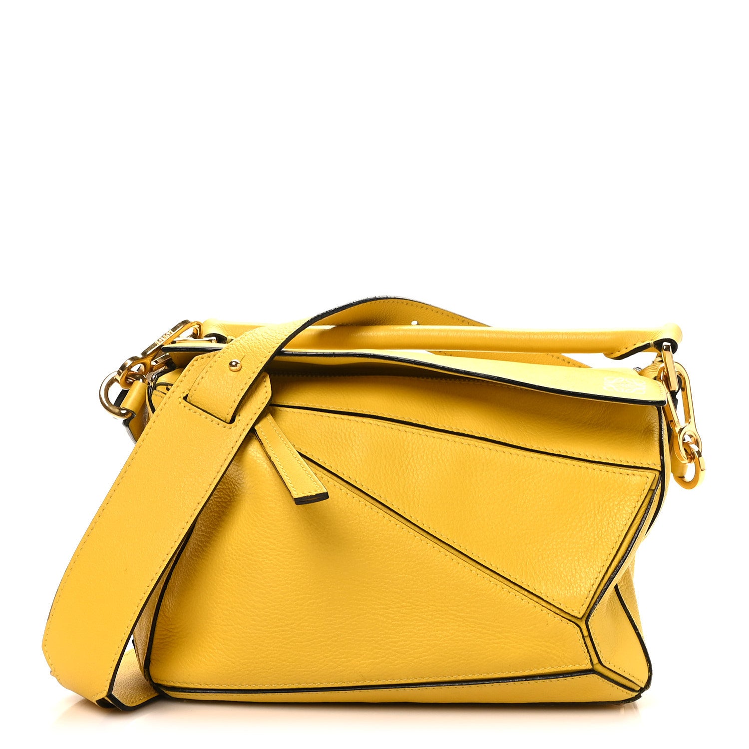 Loewe Calfskin Small Puzzle Bag Yellow 1 of 9