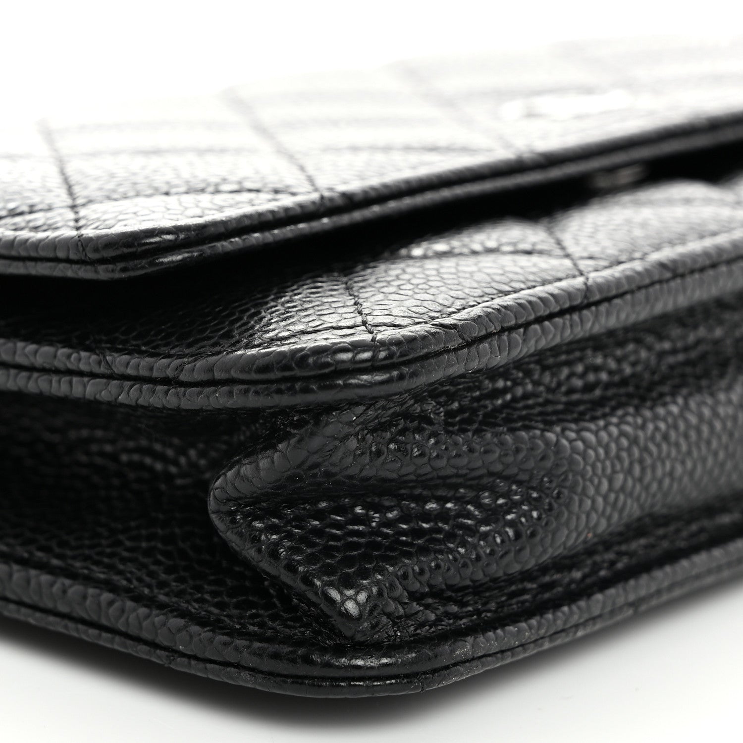 Chanel Caviar Quilted Wallet On Chain WOC Black 10 of 11