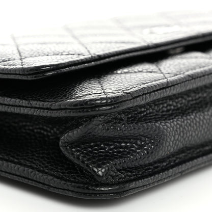 Chanel Caviar Quilted Wallet On Chain WOC Black 10 of 11