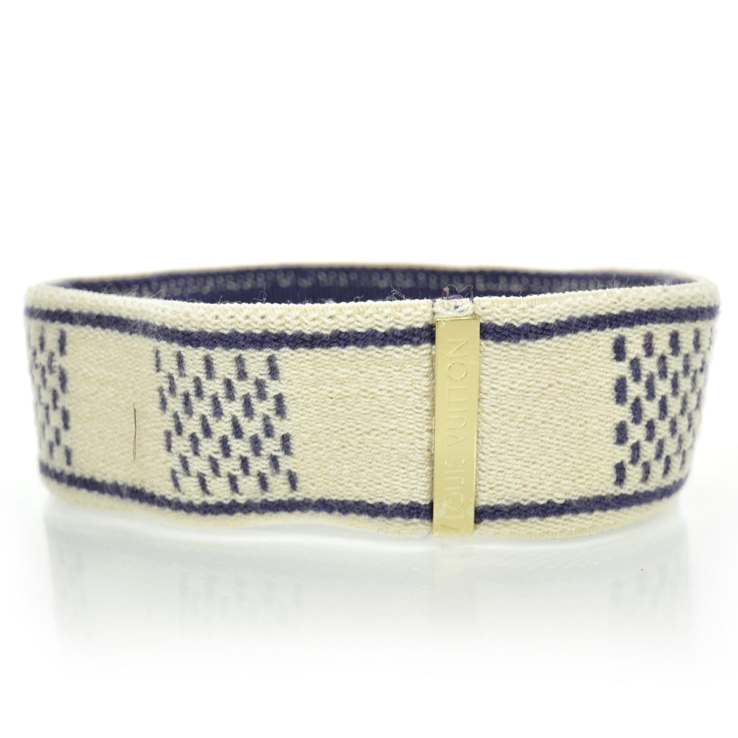 Cotton Damier Azur Gym Head Sweat Band
