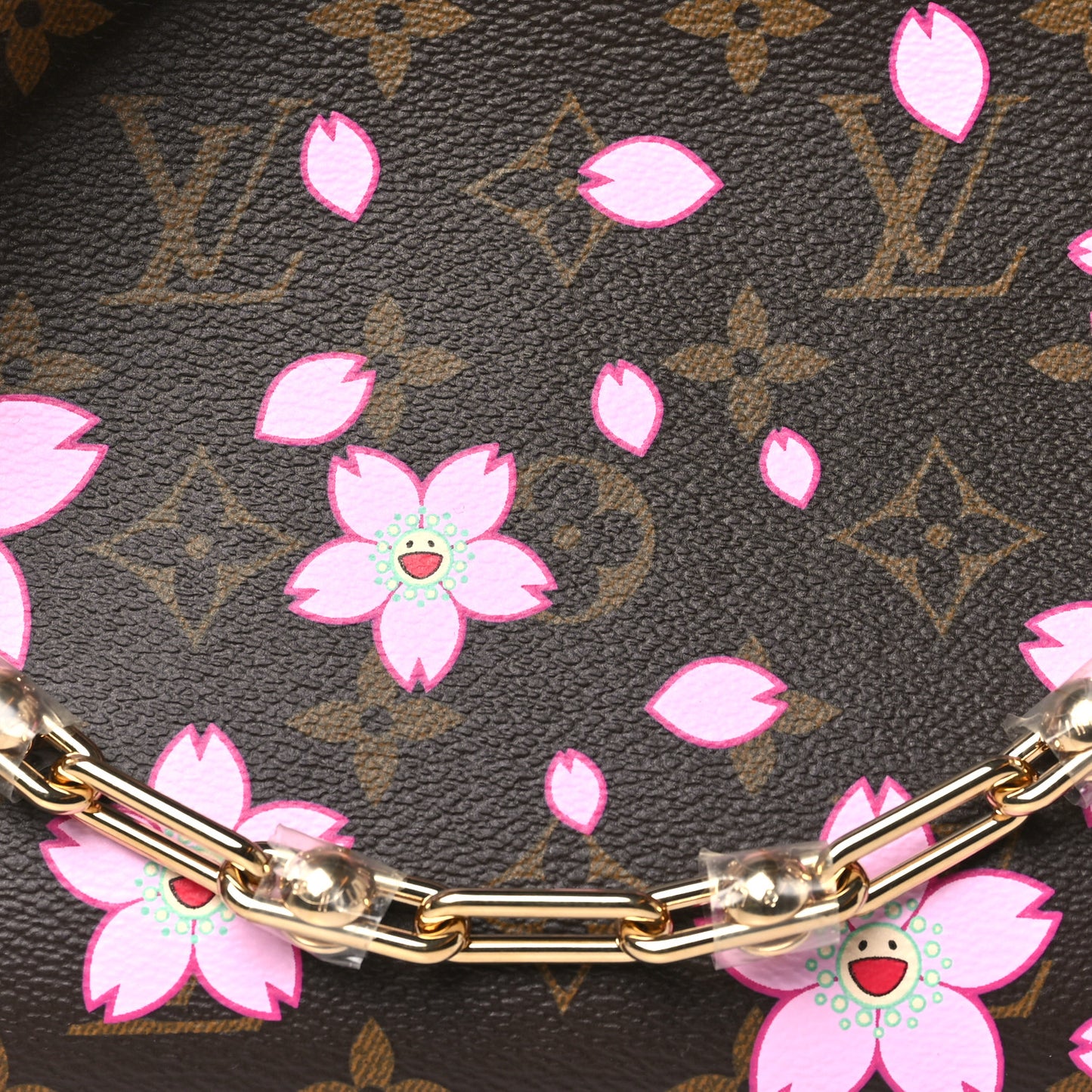 LV X TM Monogram Cherry Blossom Boulogne Sakura Brown