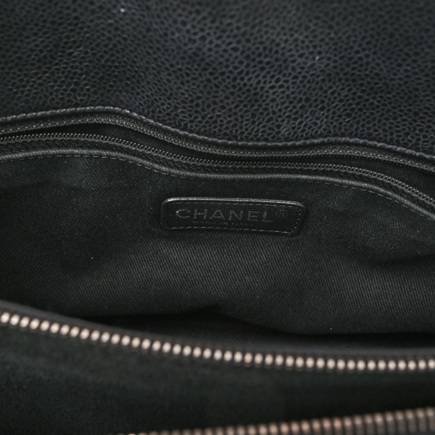 Chanel Caviar Quilted CC Timeless Soft Tote Black 7 of 13