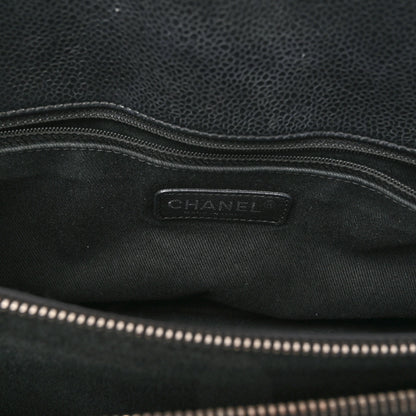 Chanel Caviar Quilted CC Timeless Soft Tote Black 7 of 13