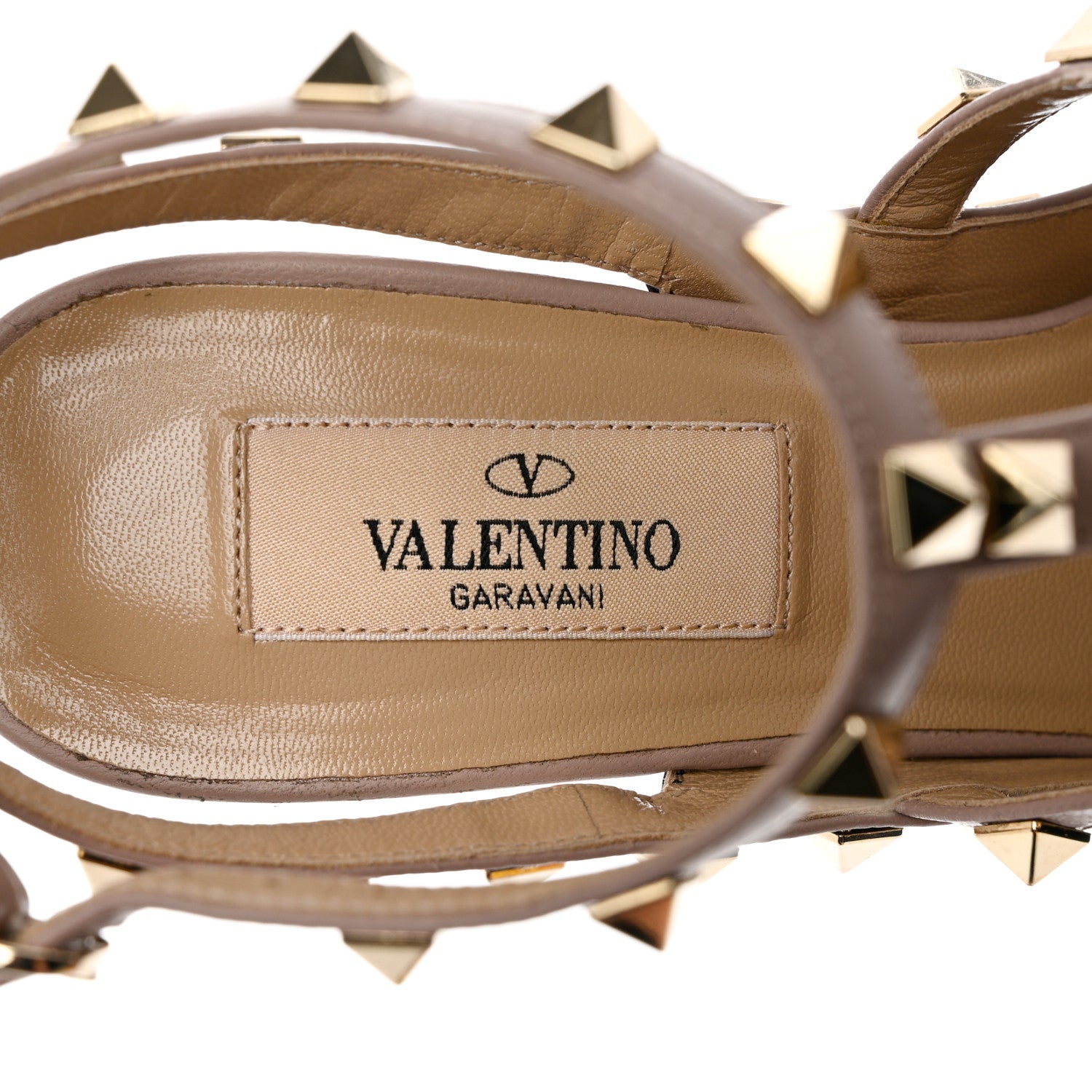 Valentino Garavani Patent Nappa Rockstud Ankle Strap 100mm Pumps 36 Black Poudre 6 of 10