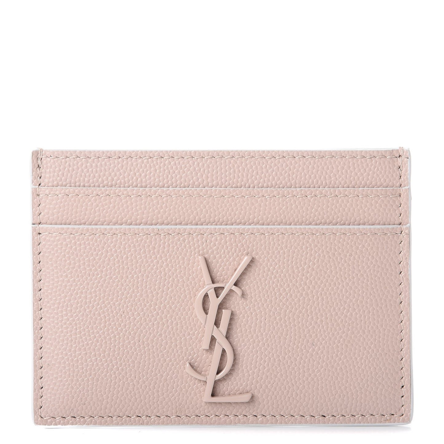Grain De Poudre Monogram Credit Card Case Rose