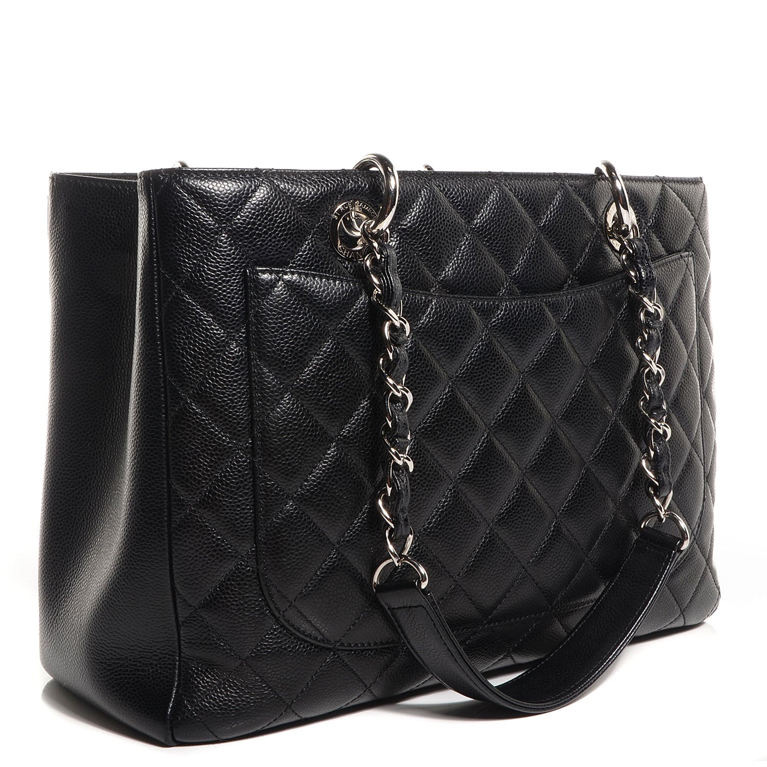 Chanel Caviar Grand Shopping Tote GST Black 3 of 8
