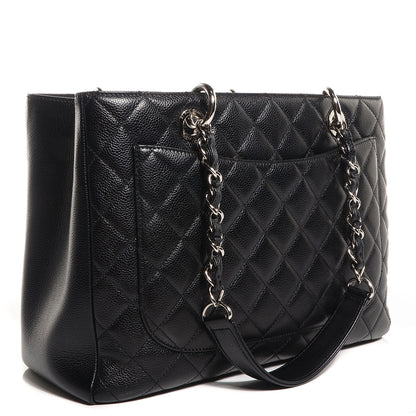 Chanel Caviar Grand Shopping Tote GST Black 3 of 8