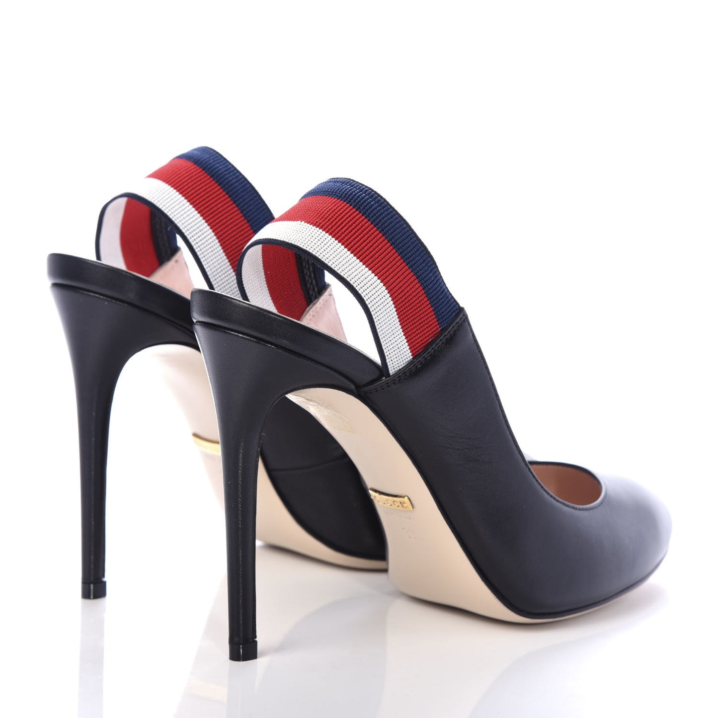 Malaga Kid Web Sylvie High Heel Slingback Pumps 39 Black