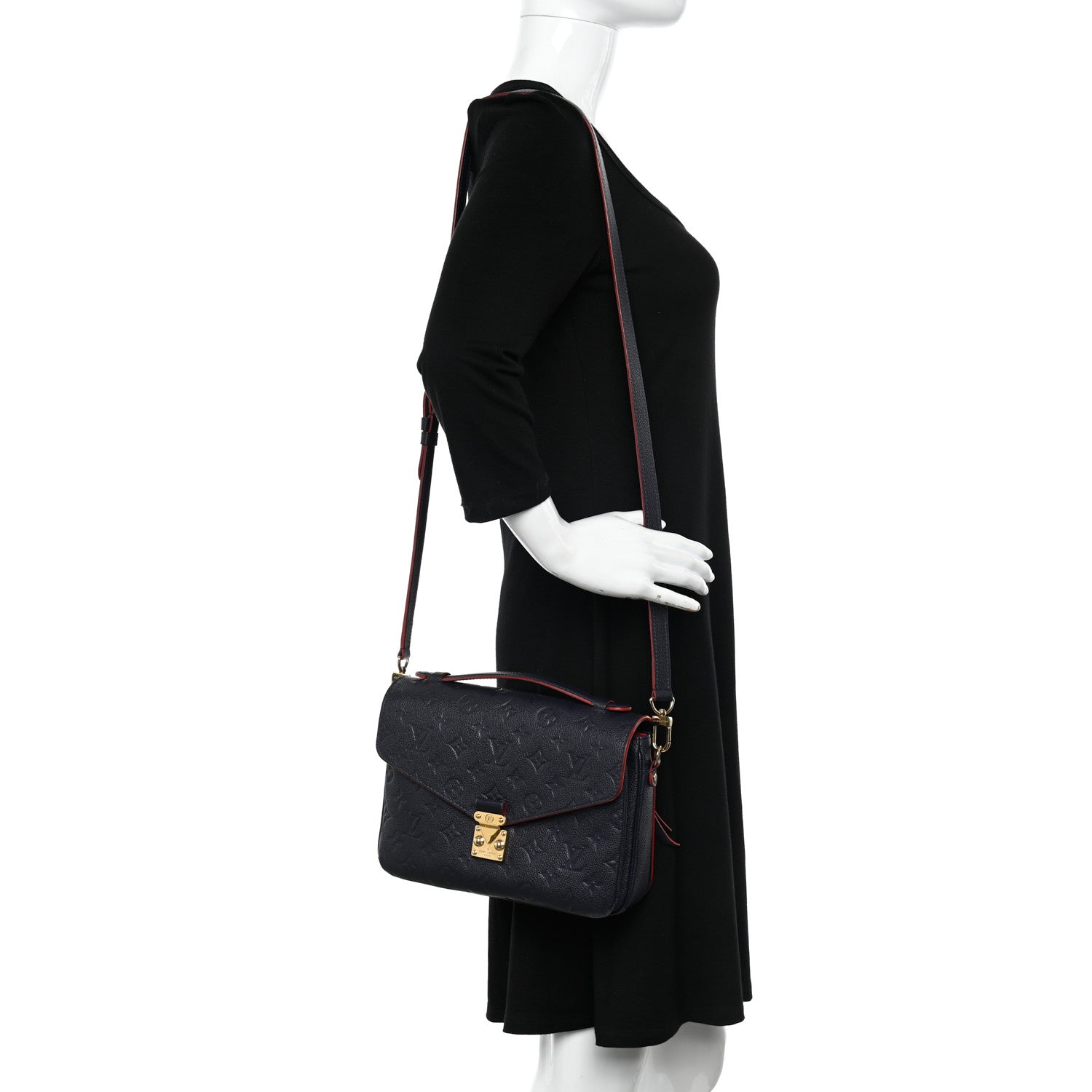 Louis Vuitton Empreinte Pochette Metis Marine Rouge 2 of 11