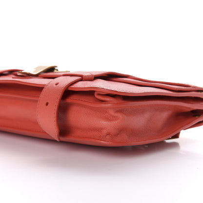 Proenza Schouler Lambskin PS1 Pochette Clutch Deep Coral 10 of 12