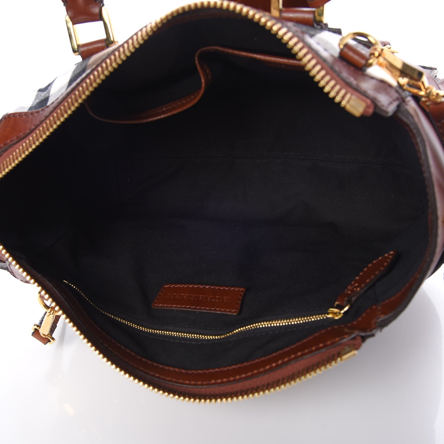 Burberry House Check Small Gladstone Dark Tan 5 of 8