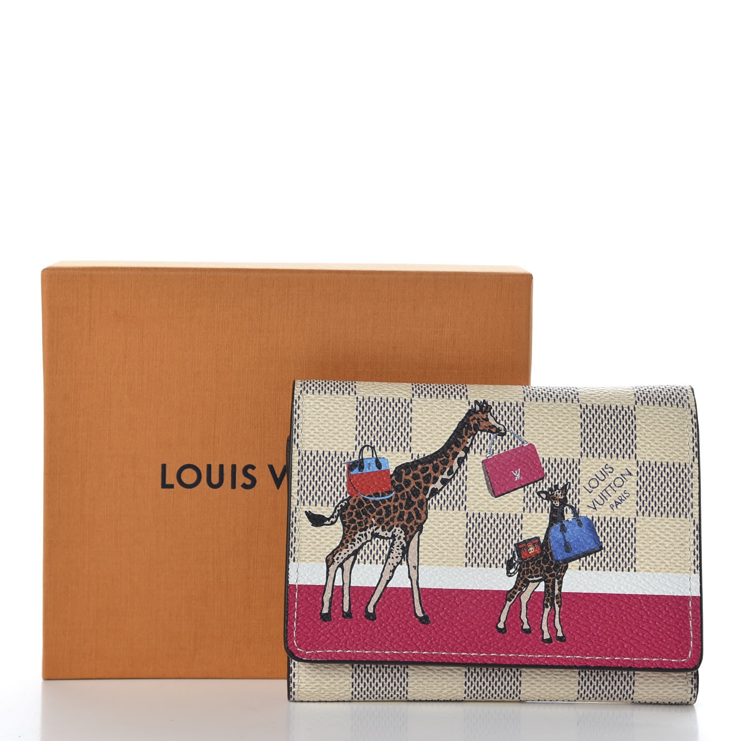 Louis Vuitton Damier Azur 2017 Christmas Animation Victorine Wallet 7 of 7