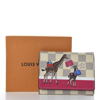 Louis Vuitton Damier Azur 2017 Christmas Animation Victorine Wallet 7 of 7