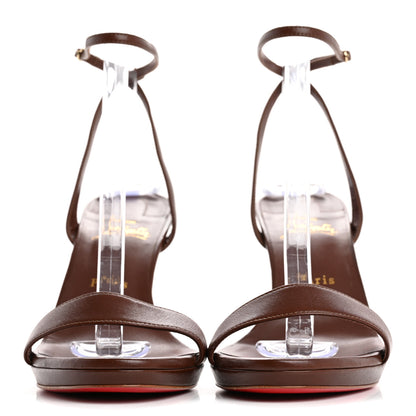 Christian Louboutin Nappa Loubigirl 100 Sandals 40 Brown 3 of 10