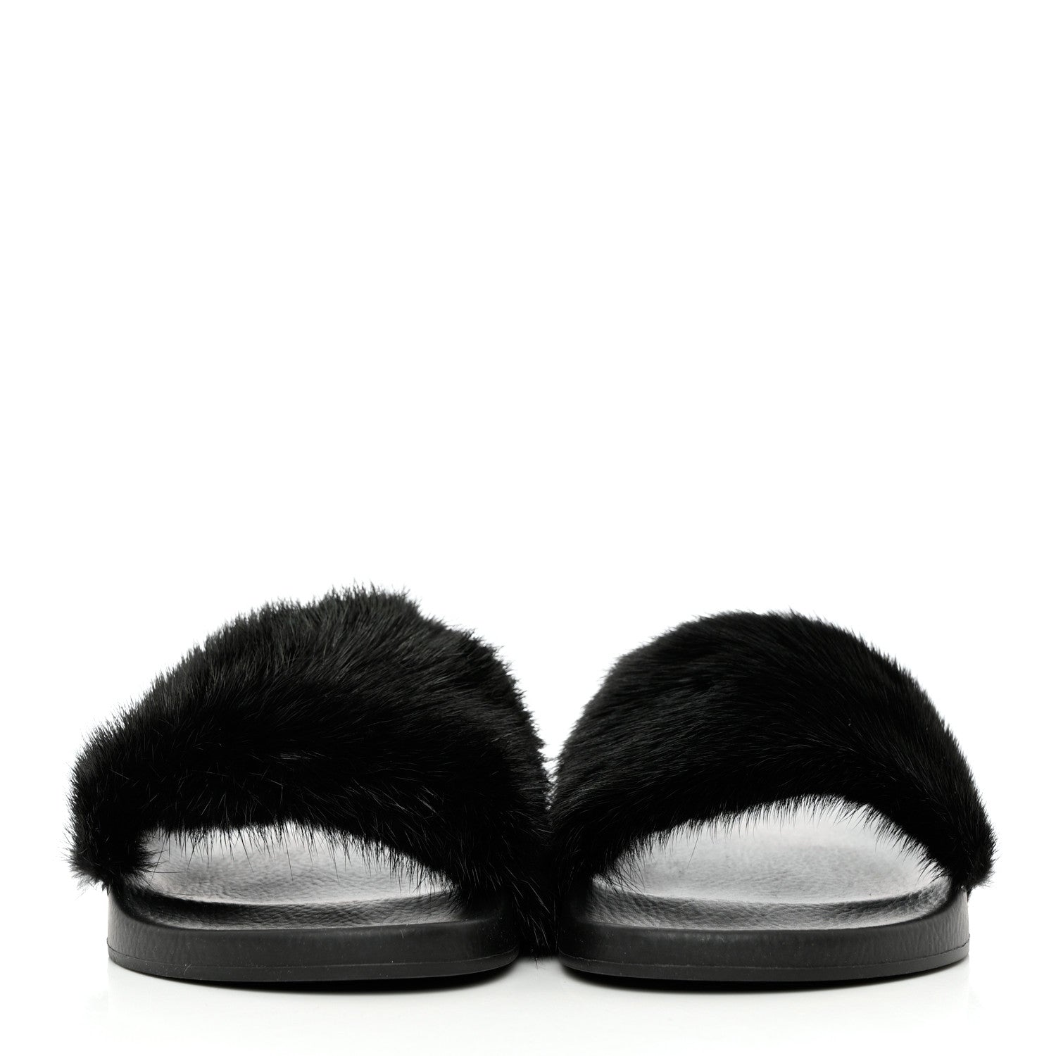 Givenchy Mink Rubber Slide Sandals 39 Black 2 of 10