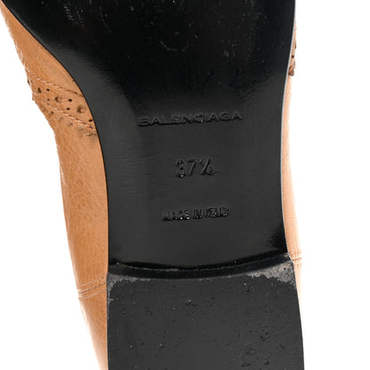 Balenciaga Arena Broderie Ankle Booties 37.5 Cumin 7 of 9